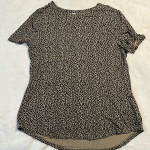 Office Casual Leopard Print Top